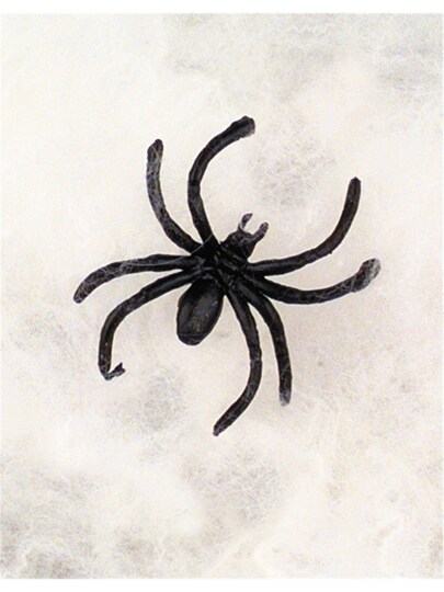 Rhode Island Novelty; Lot 3 2" Spider and Cob Webbing Scary Horror Halloween Haunted House Decoration; Category:Halloween Decorations; Image:1